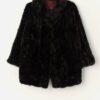 Vintage Dark Brown Faux Fur Jacket Large