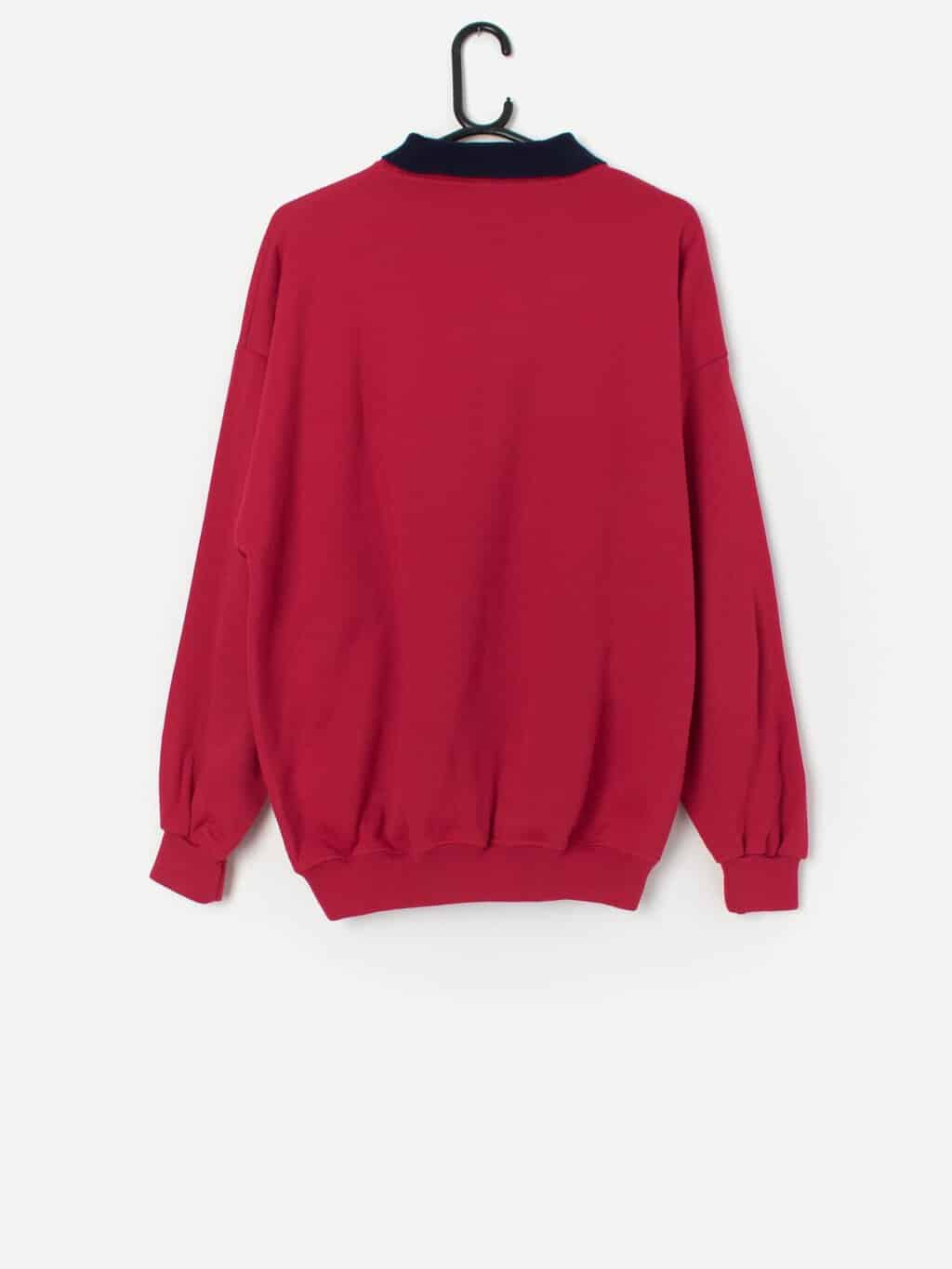 Vintage Deadstock Collared Sweatshirt With Geese Large