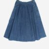 Vintage Denim Skirt With With Side Pockets Small Medium