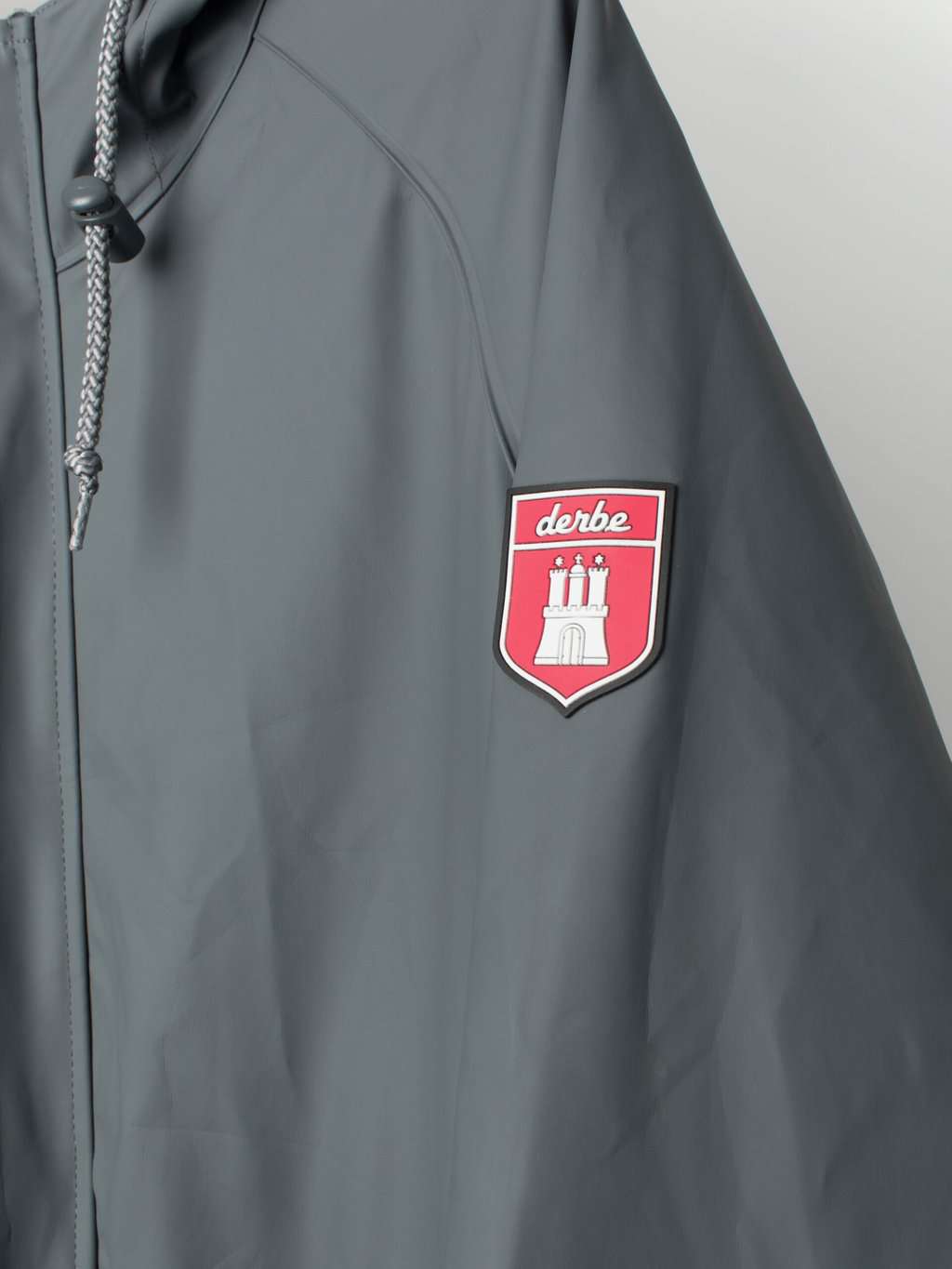 Vintage Derbe Hamburg Rain Coat In Grey Small 2