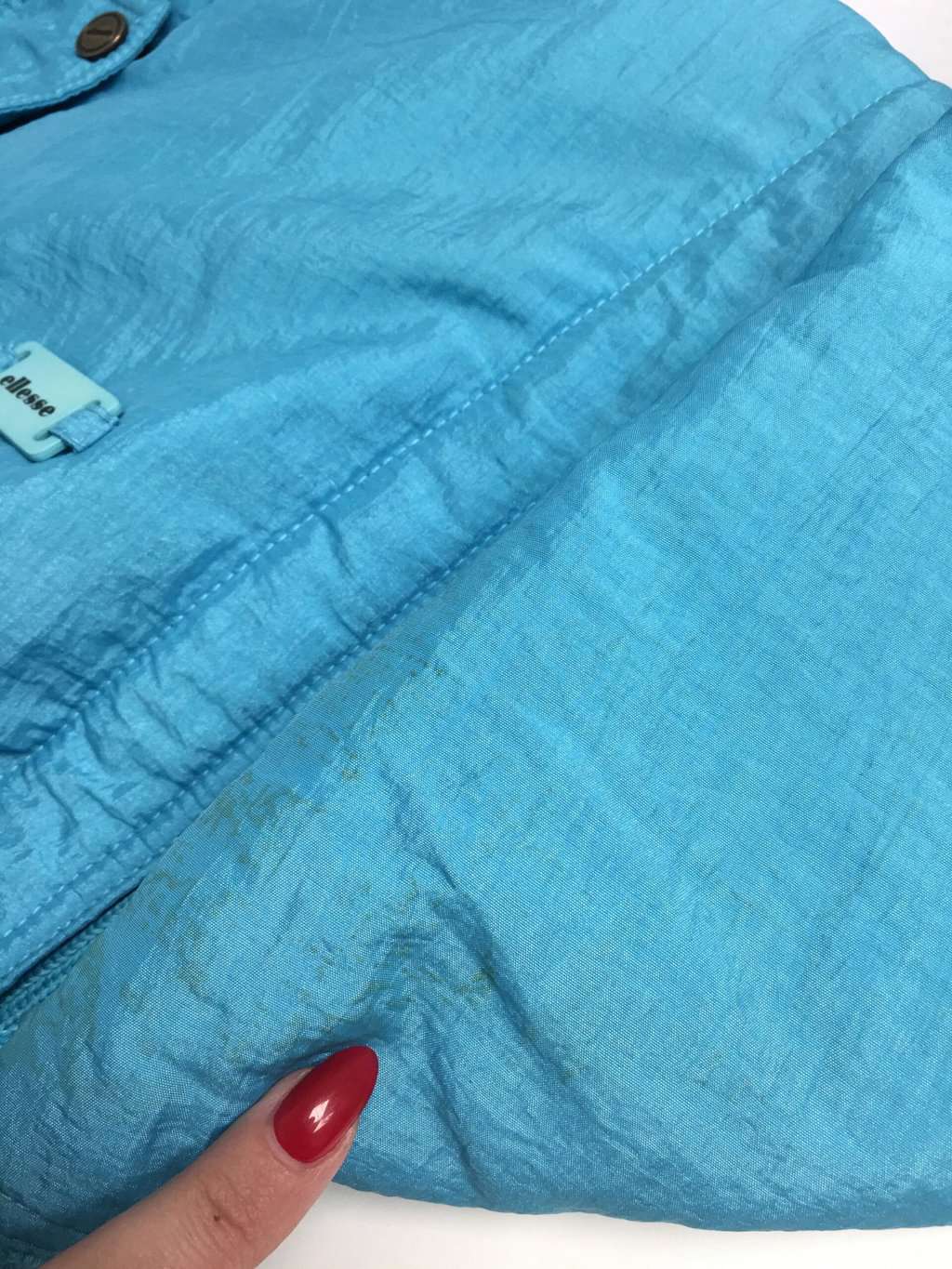 Vintage Ellesse ski puffer jacket in turquoise blue - M - Image 5