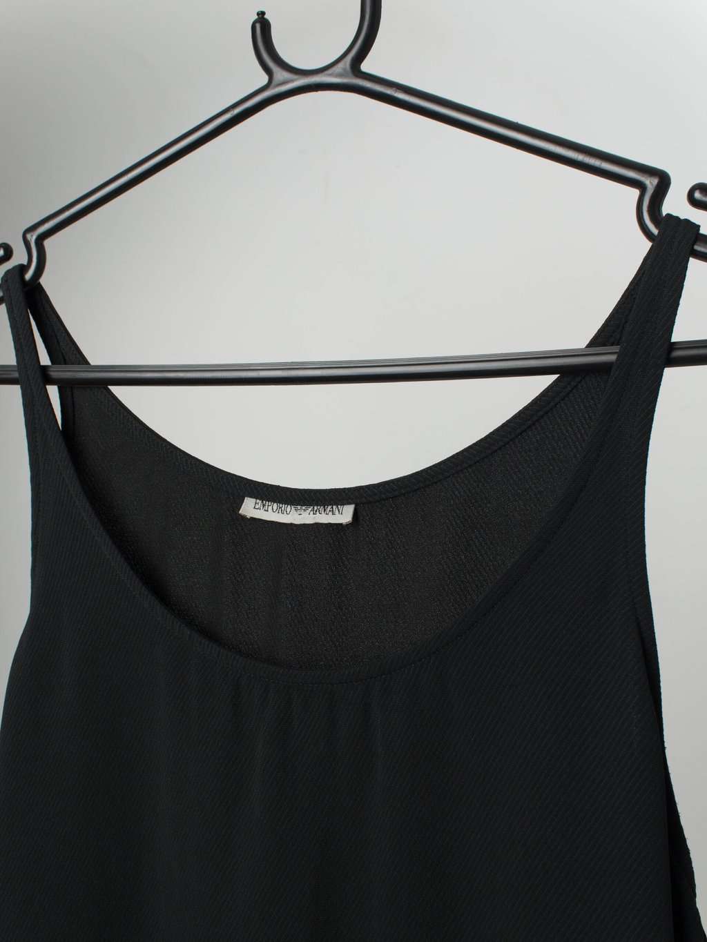 Vintage Emporio Armani Black Vest Top Xs 2