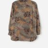 Vintage Etienne Aigner Silk Animal Print Blouse Medium