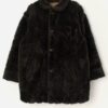 Vintage Faux Fur Dark Brown Jacket Large