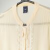 Vintage Gap Silk Sheer Ruffle Front Blouse Medium Large 4