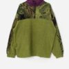 Vintage Green Quarter Zip Fleece With Camouflage Design Large 3