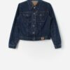 Vintage Guess Denim Jacket In Dark Blue Small