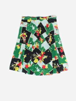 Vintage Handmade A Line Skirt With Abstract Floral Pattern Large 4