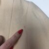 Vintage Handmade Cream Jacket With Red Velvet Details Xs 2