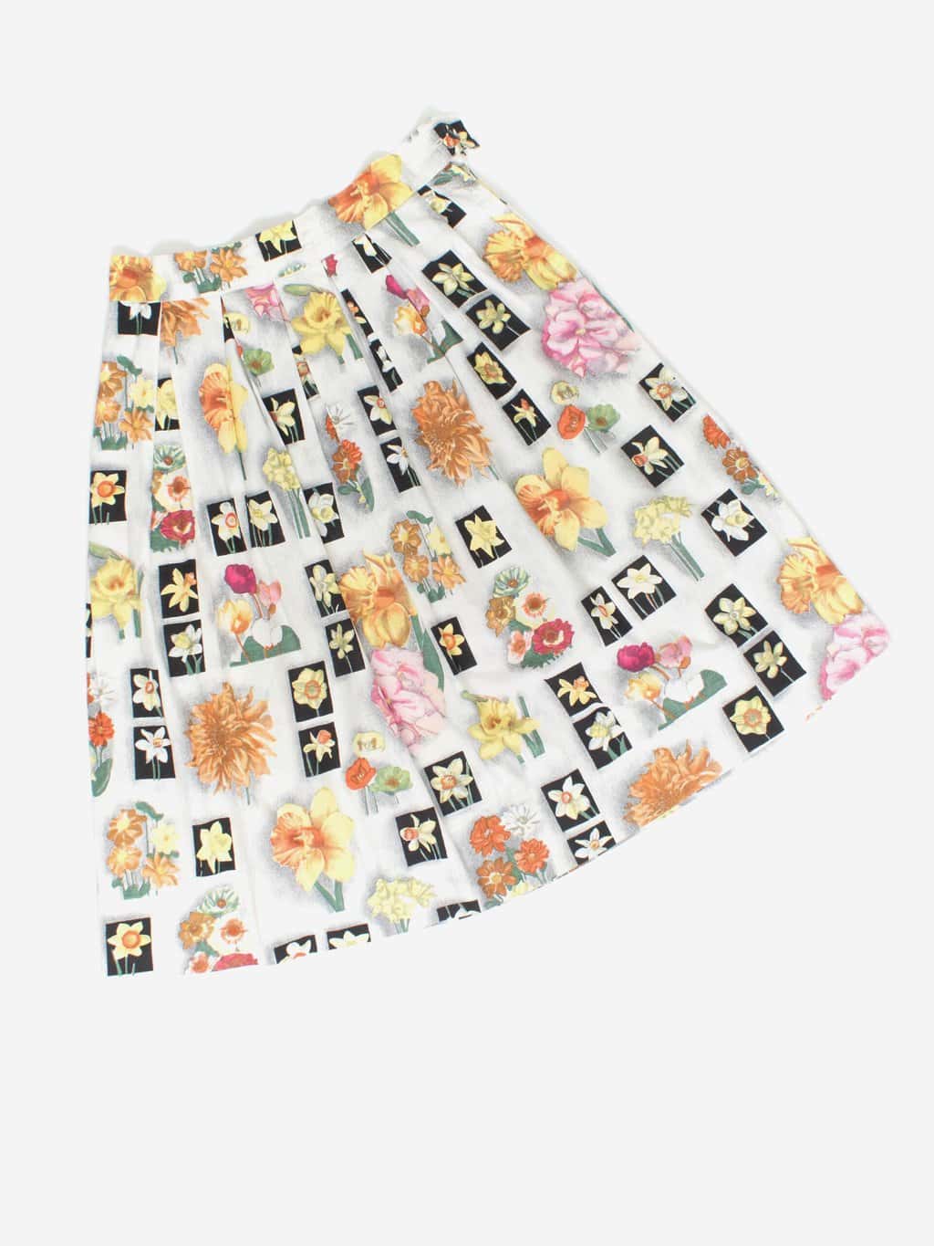 Vintage Handmade Skirt With Beautiful Floral Pattern Small Medium 2