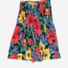 Vintage Handmade Skirt With Bold Floral Pattern Large