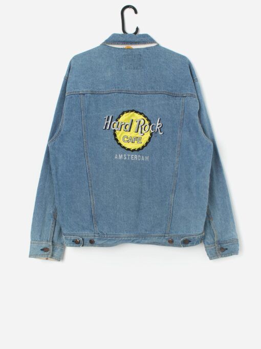 Vintage Hard Rock Cafe Amsterdam Denim Jacket Medium Large