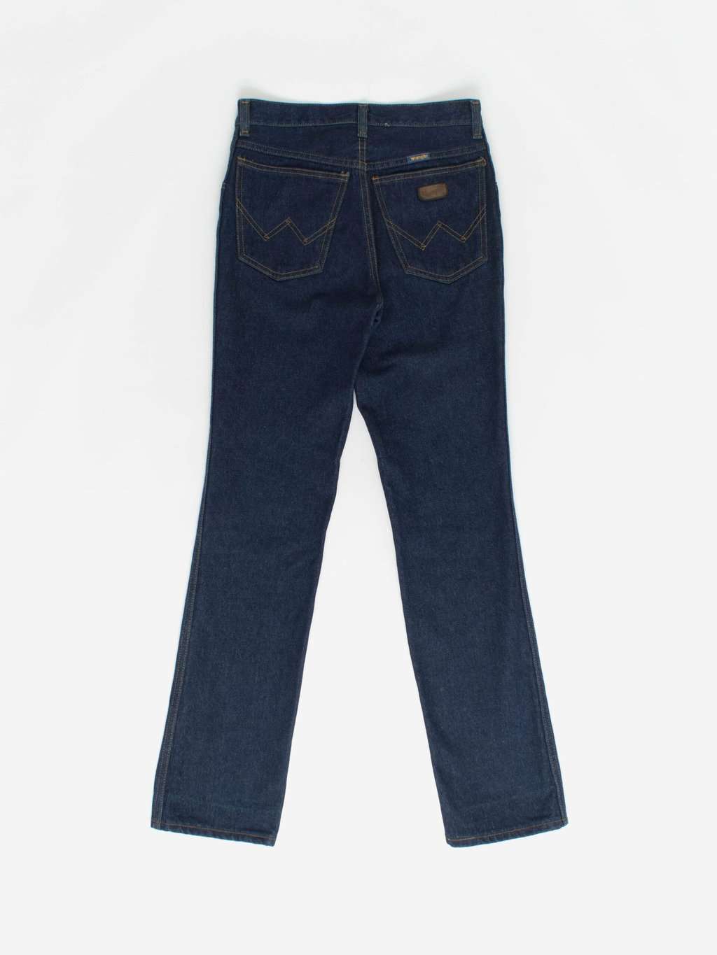 Vintage High Rise Wrangler Indigo Blue Jeans Straight Leg 29 X 32 2