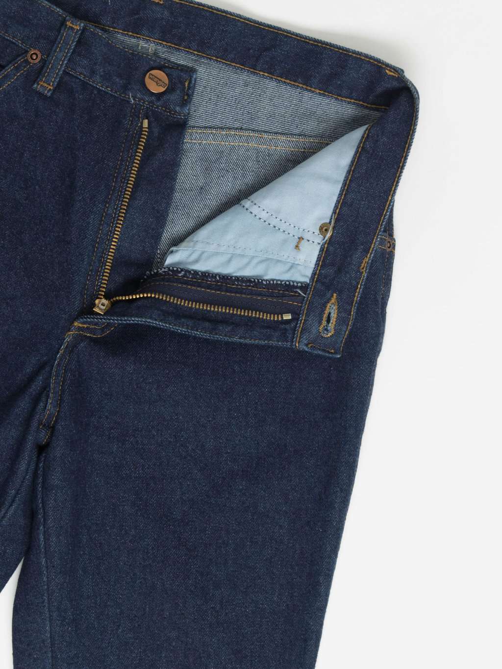 Vintage High Rise Wrangler Indigo Blue Jeans Straight Leg 29 X 32 4