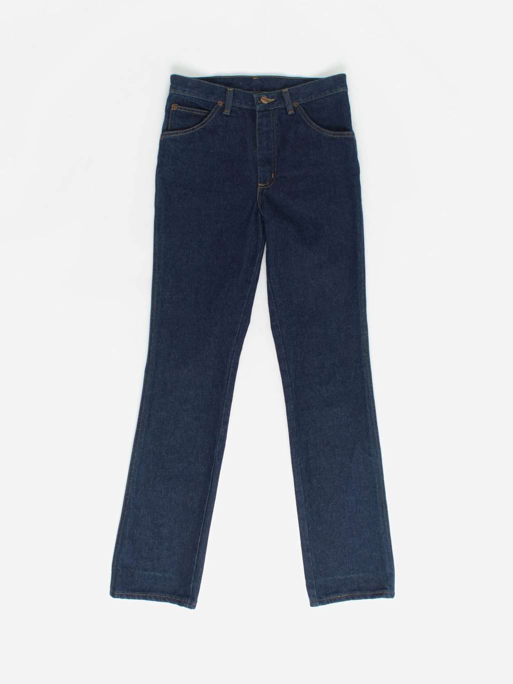 Vintage High Rise Wrangler Indigo Blue Jeans Straight Leg 29 X 32 5
