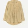 Vintage Jumbo Cord Shirt In Sand Medium