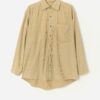 Vintage Jumbo Cord Shirt In Sand Medium