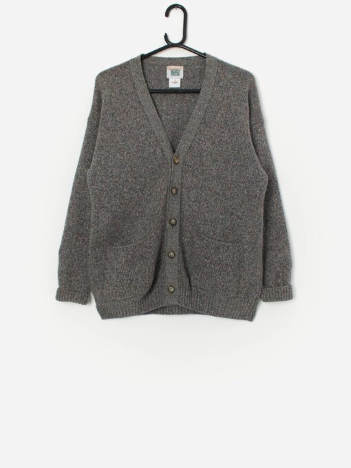 Vintage Lambswool Cardigan Made In Ireland Small
