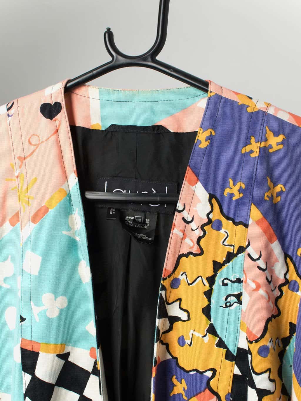 Vintage Laurel by Escada bright abstract colourful blazer