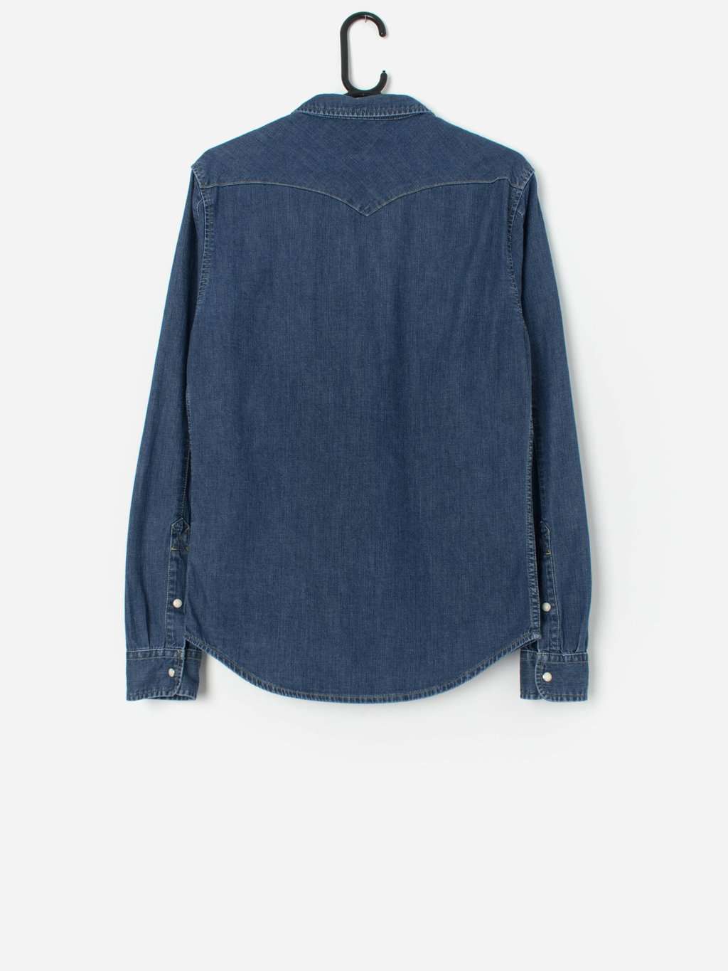 Vintage Lee western shirt with white snap buttons - Small - Image 3