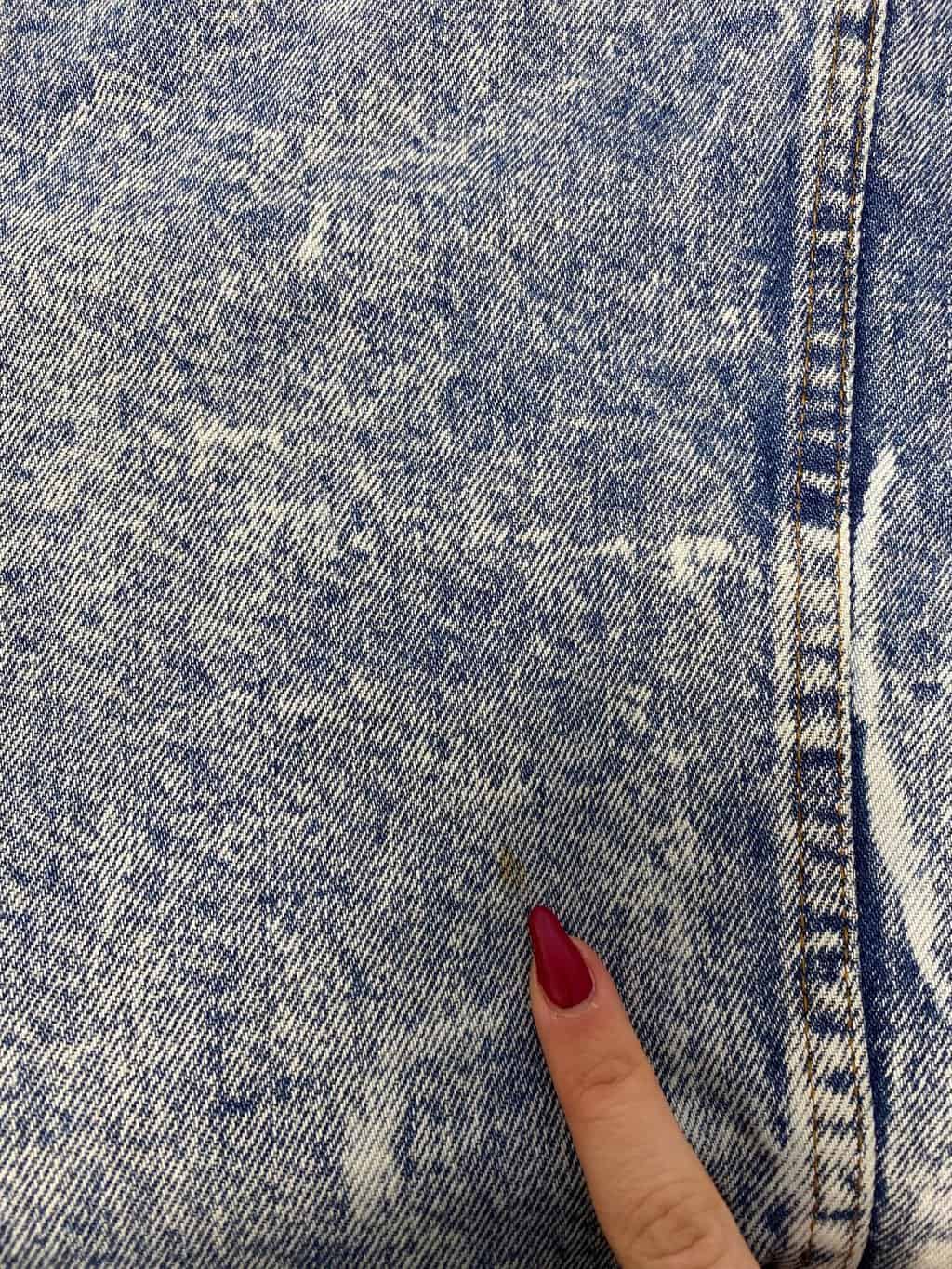 Vintage Levis acid wash denim trucker jacket, made in the UK - XS - Image 5