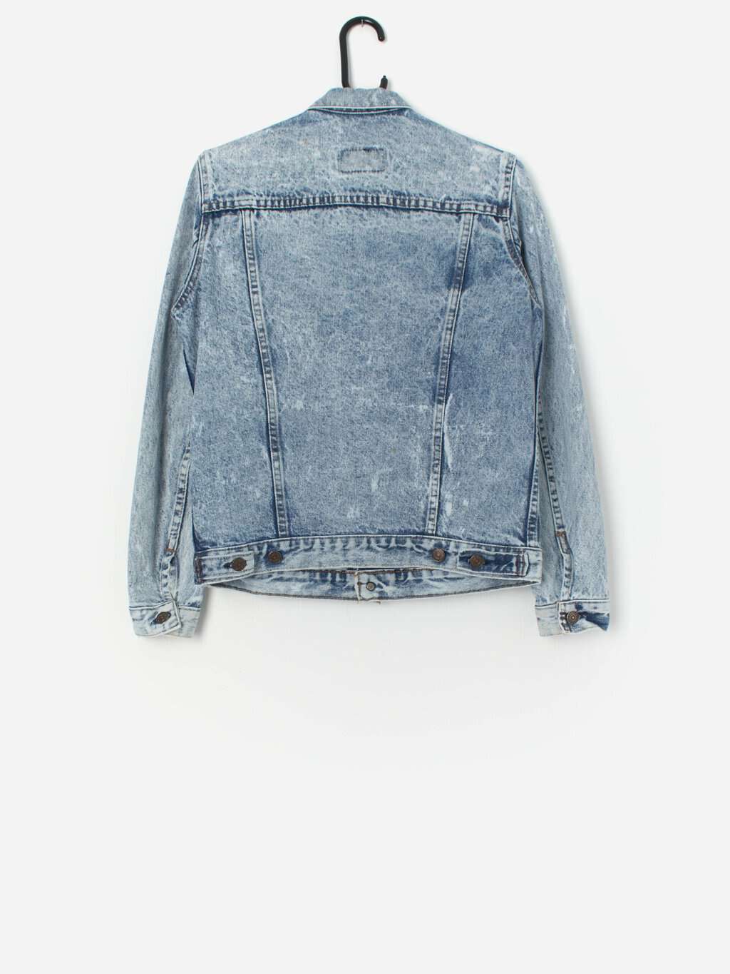 Vintage Levis acid wash denim trucker jacket, made in the UK - XS - Image 3