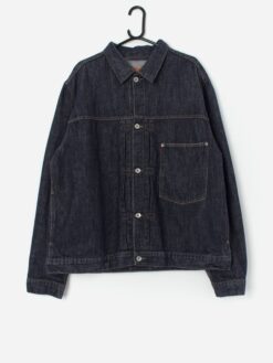 Vintage Levis Type 1 Pleated Chore Jacket 70501 04 In Dark Blue Large Xl