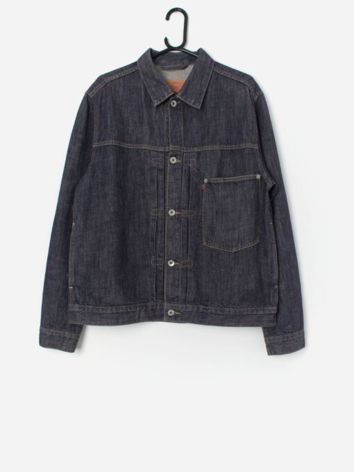 Vintage Levis Type 1 Pleated Chore Jacket 70501 04 In Dark Blue Medium