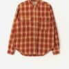 Vintage Levis White Tab Plaid Shirt In Orange Heavyweight Cotton Medium