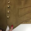 Vintage Mens Handmade Waistcoat In Khaki Brown Xs