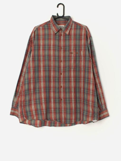 Vintage Missoni Sport Plaid Shirt In Red And Green Xl