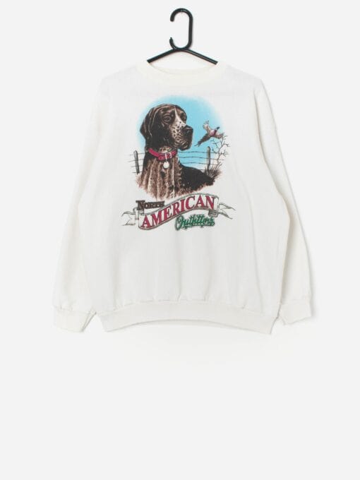Vintage North American Outfitters Dog Sweatshirt Medium 5