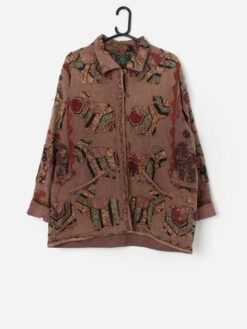 Vintage Orvis Jacket With Elephant Applique Medium Large 3