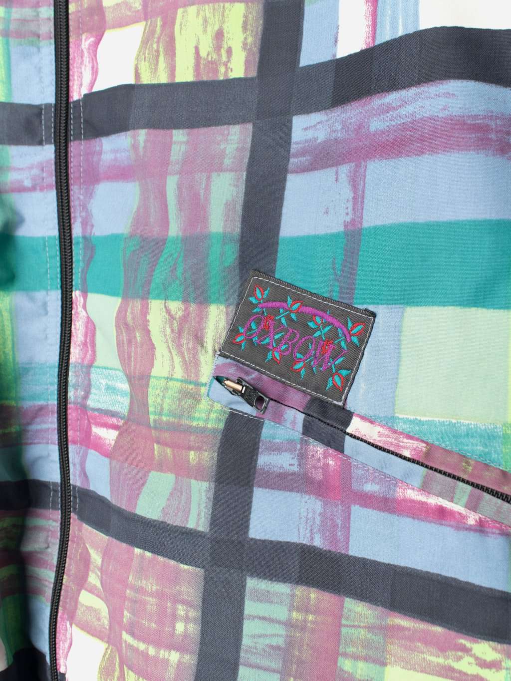 Vintage Oxbow jacket with crazy plaid design - XL / 2XL - Image 4