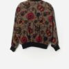 Vintage Patterned Silk Bomber Jacket Medium Large 2