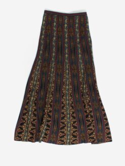 Vintage Peruvian Connection Maxi Skirt With Abstract Design Small