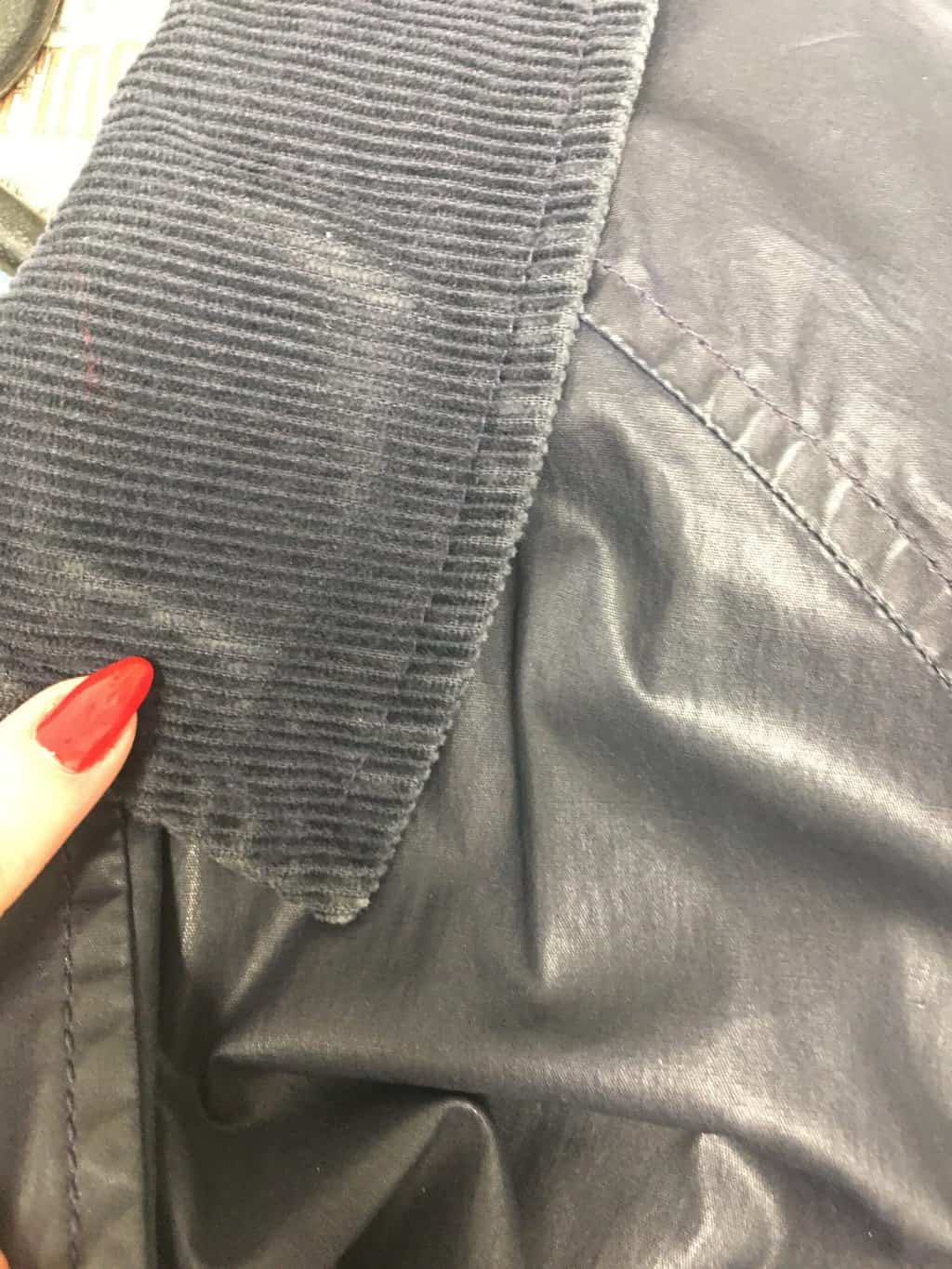 Vintage Portofino Rain Coat In Navy Blue Xl