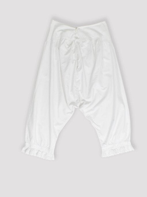 Vintage Pre Victorian Cotton Breeches In White Xs Small Medium
