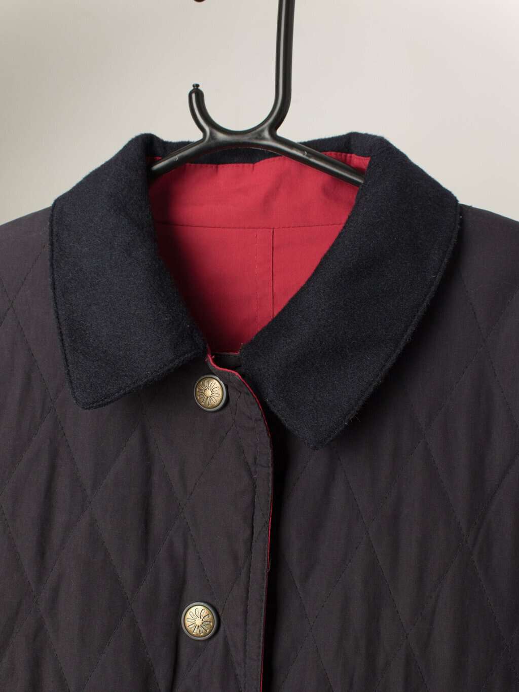 Vintage reversible anorak jacket in red and navy blue - Large / XL - Image 5