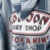 Vintage Ron Jon Surf Shop Jacket With Striped Design Medium 2
