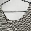 Vintage Silk Dogtooth Vest Top In Black And White Medium Large 2