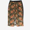 Vintage Skirt With Beautiful Floral Pattern Small Medium