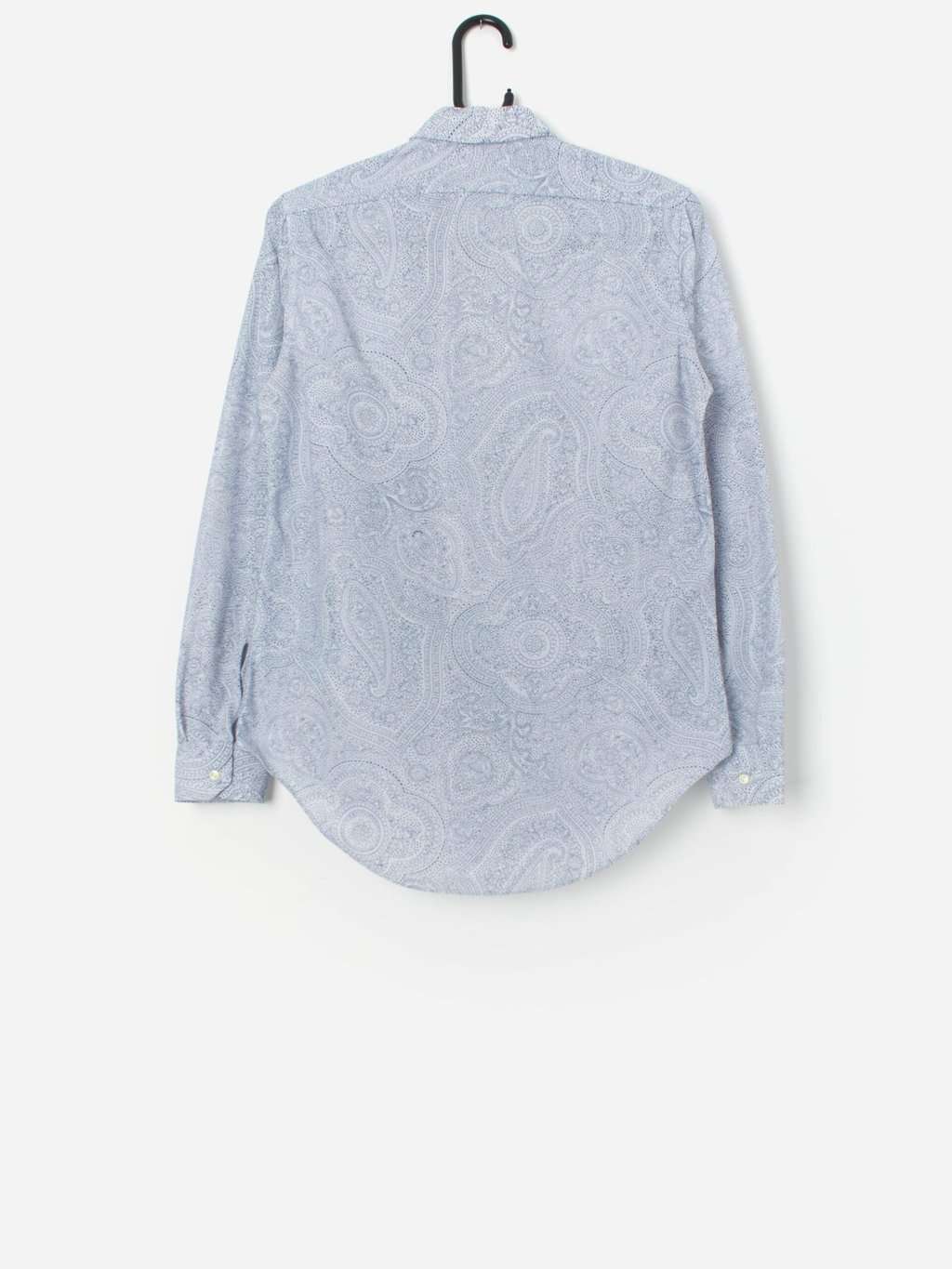 Vintage St Michael Floral Blouse In Blue Medium