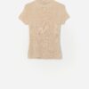 Vintage St Michael Lurex Ribbed Knitted Top Small 3