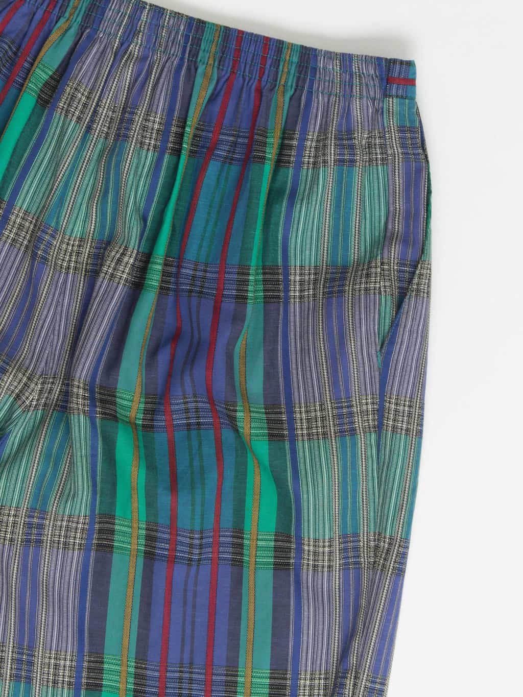 Vintage St Michael Plaid Tapered Trousers In Purple And Green Medium 2