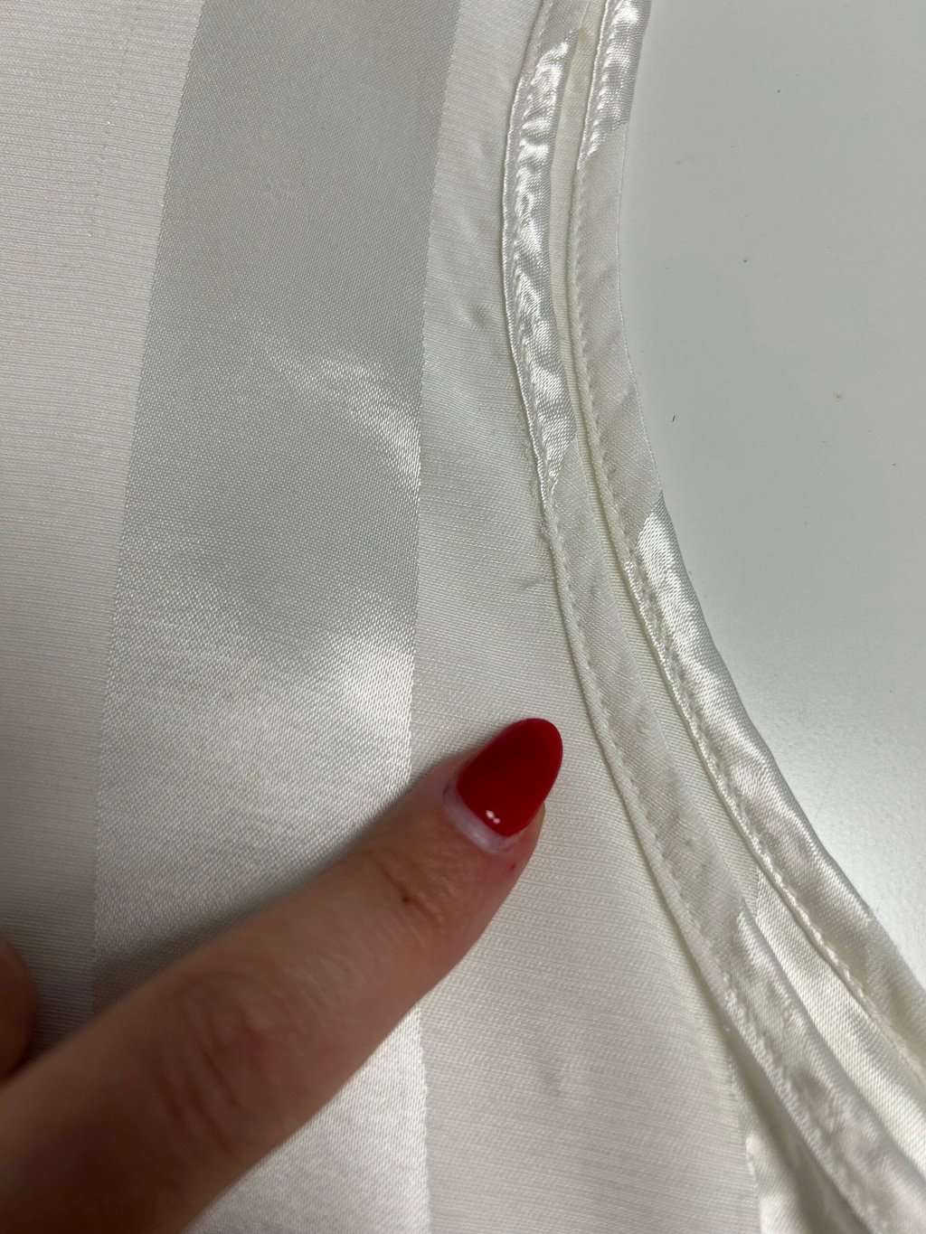 Vintage St Michael Striped Vest Top In Ivory Medium Large 3