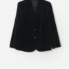 Vintage St Michael Velvet Jacket In Black Medium 2