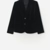 Vintage St Michael Velvet Jacket In Black Small 2