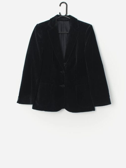 Vintage St Michael Velvet Jacket In Black Small