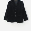 Vintage St Michael Velvet Jacket In Black Xs Small